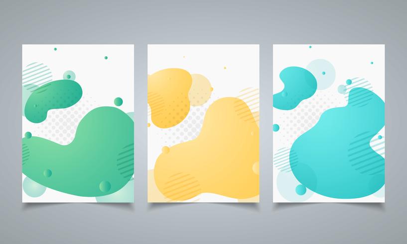 Abstracte moderne ontwerp geometrische vorm van elementen brochure sjabloon. Dynamisch gekleurd vormenpatroon. illustratie vector eps10