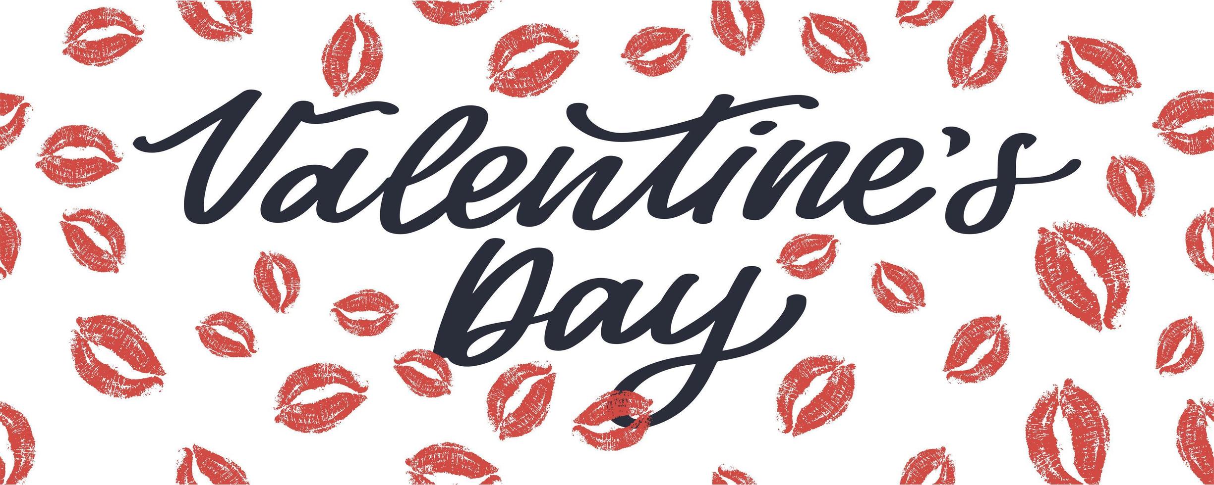 happy Valentijnsdag tekst, hand belettering typografie poster op rode achtergrond met kleurovergang. vectorillustratie. romantische offerte briefkaart, kaart, uitnodiging, sjabloon voor spandoek. vector