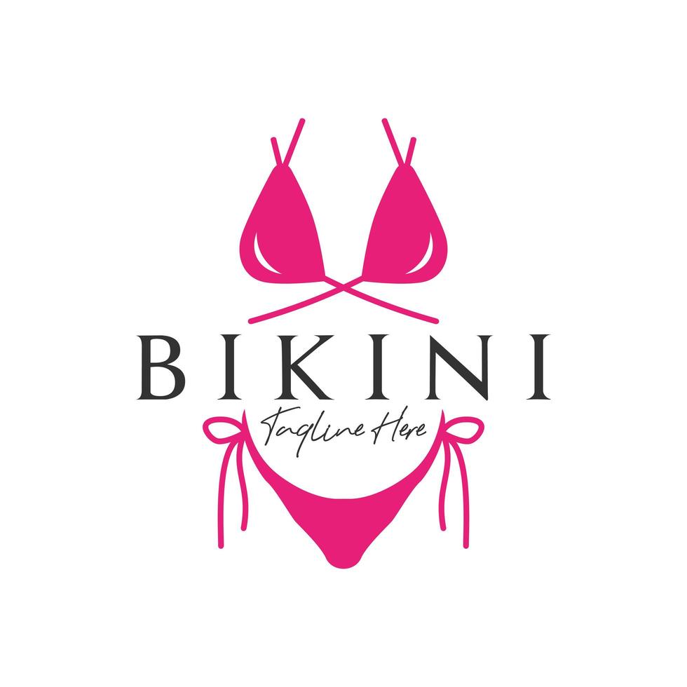 bikini kleding mode inspiratie illustratie logo vector