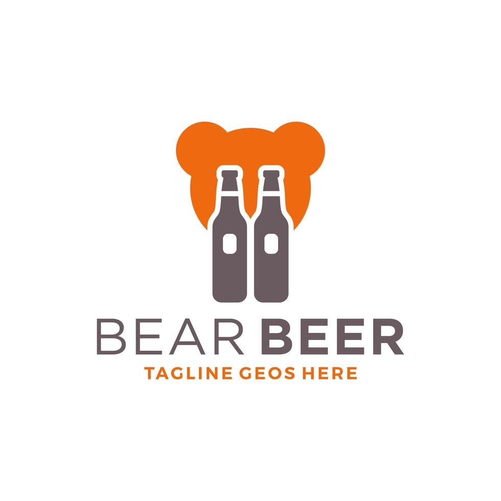 beer wijn inspiratie illustratie logo ontwerp vector