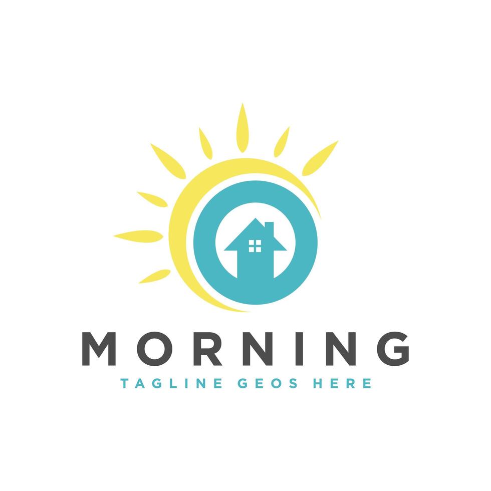 huis schoonmaken illustratie logo ontwerp vector