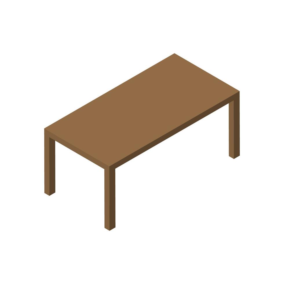 isometrische tafel illustratie vector