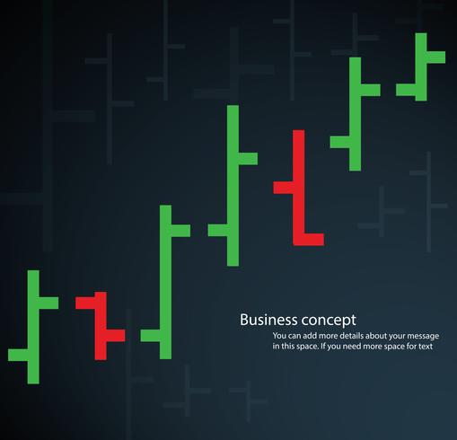 staafdiagram beurs vectorillustratie vector