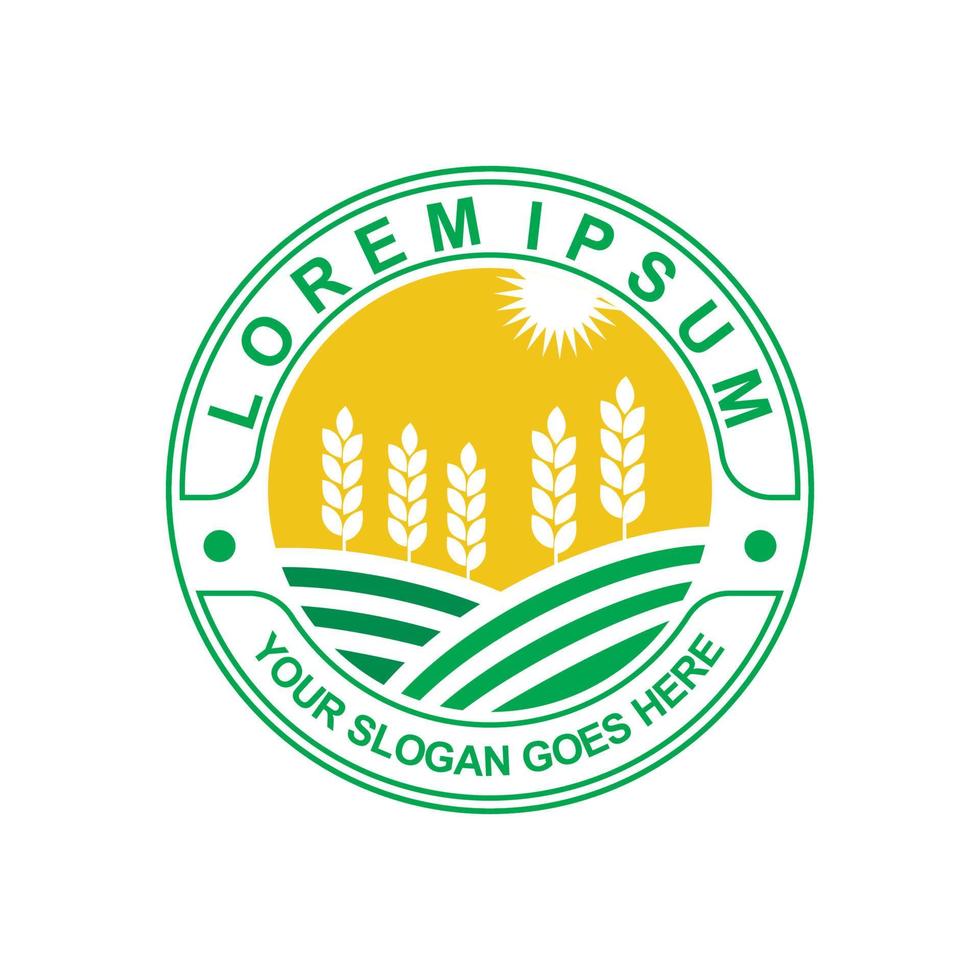 boerderij logo, milieu logo vector