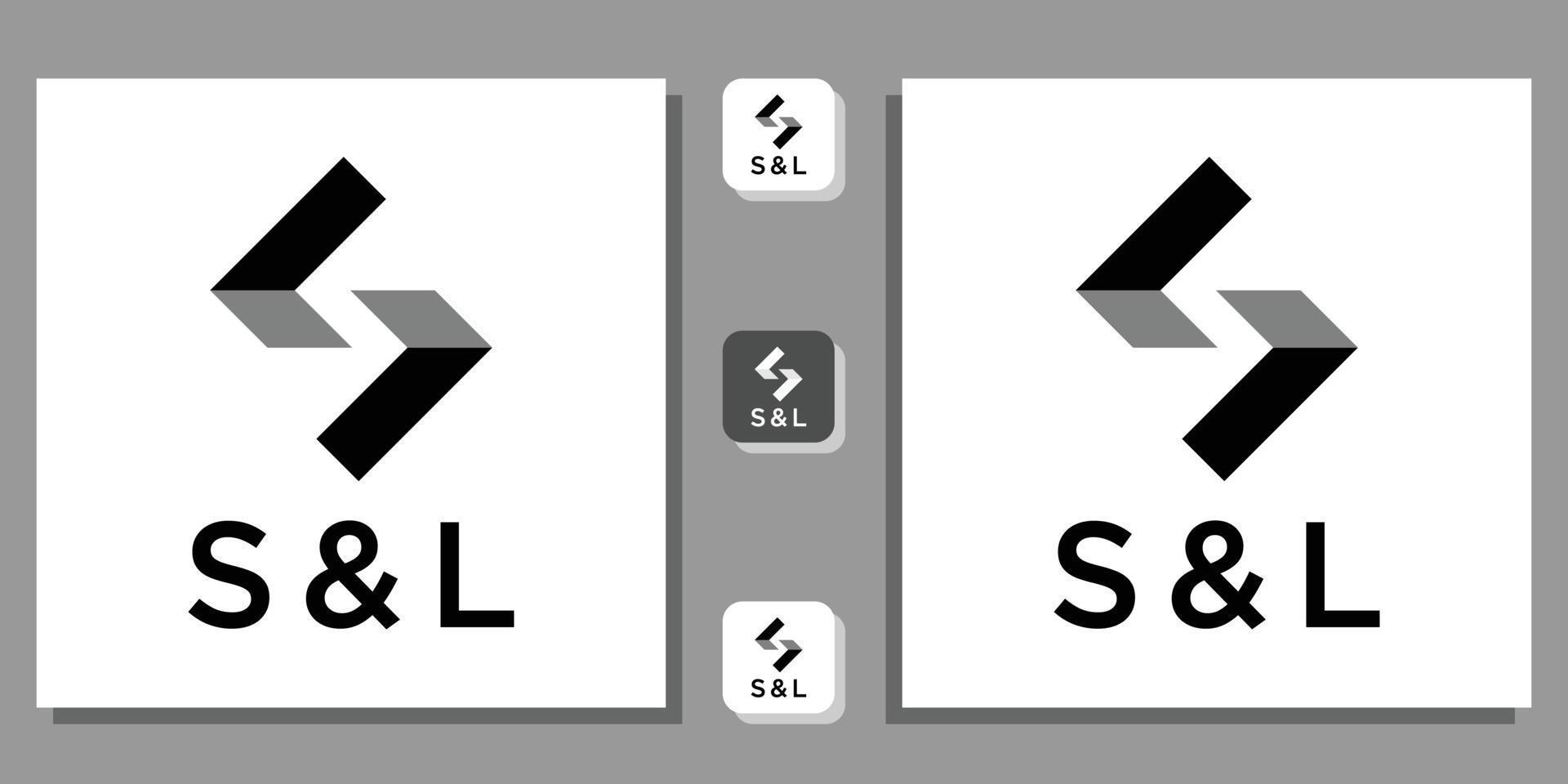 symbool monogram vorm brieven illustratie kunst eenvoudig modern lijn icoon met app-sjabloon vector