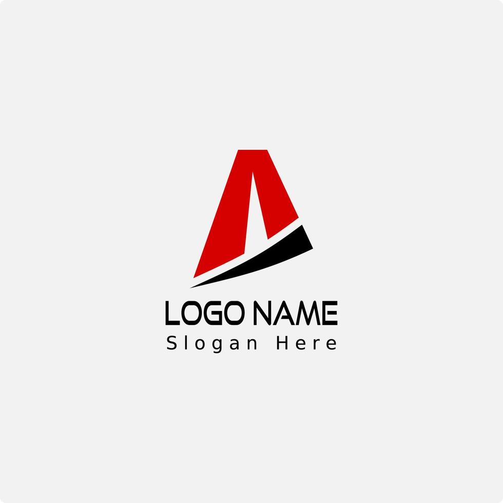 brief een logo ontwerp vector sjabloon
