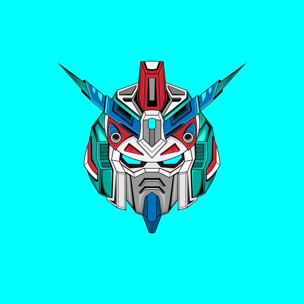 gundam robot mascotte logo vector logo vector