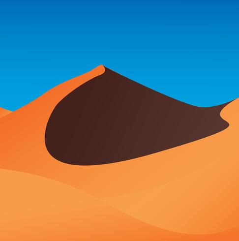 woestijn achtergrond vectorillustratie vector