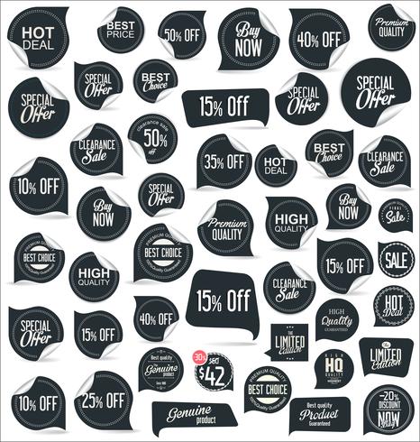 Moderne badges stickers en labels-collectie vector