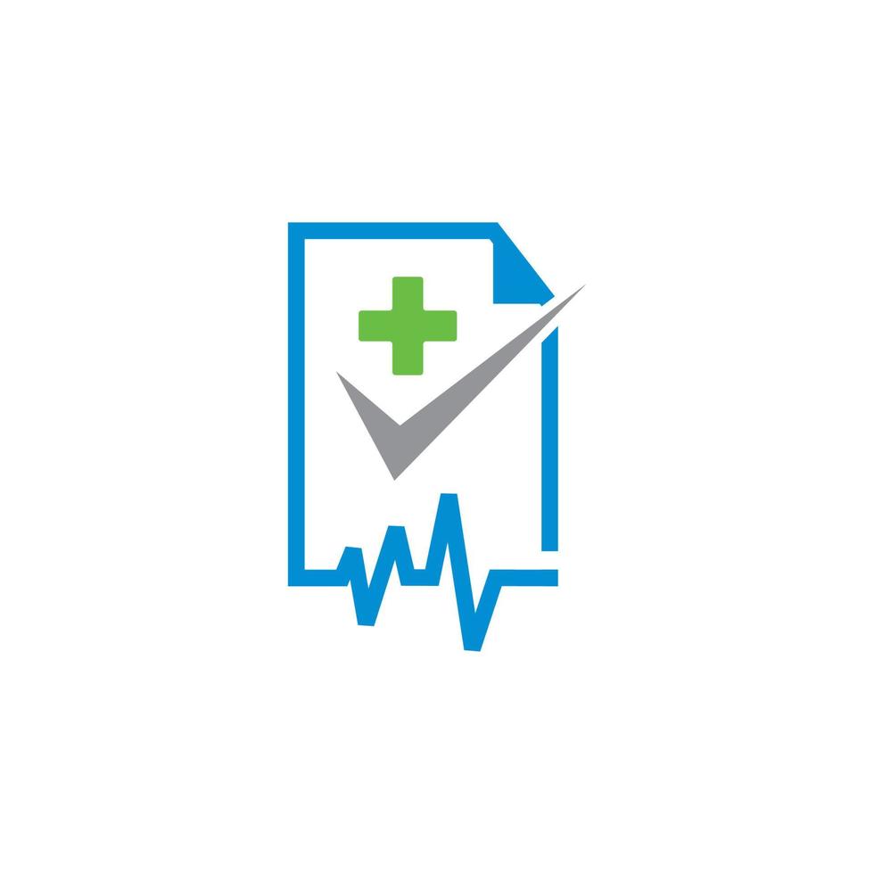 logo van de medische dienst, gezondheidslogo vector