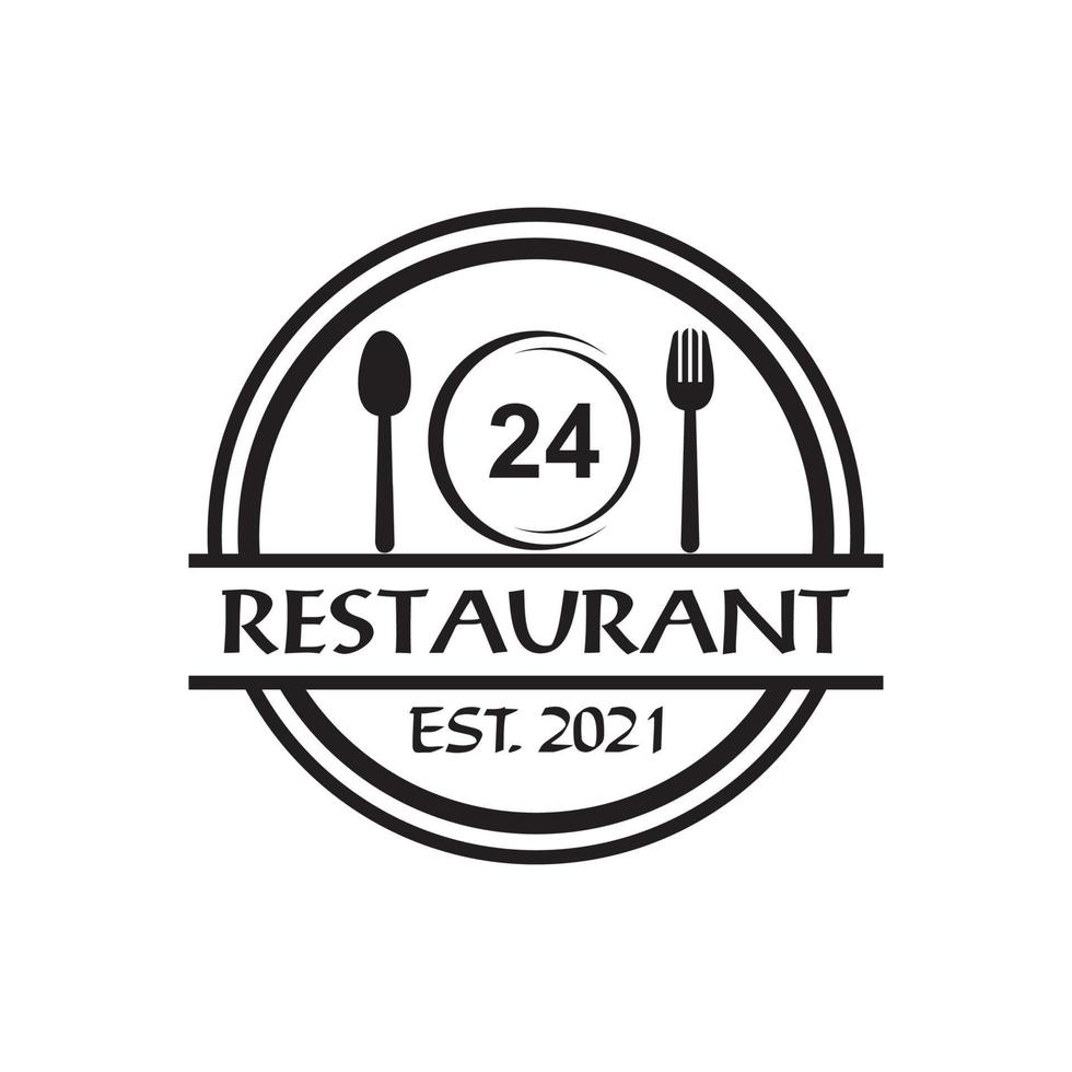 restaurant logo, voedsel logo vector