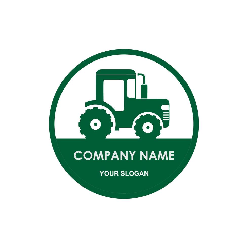 tractor vector, landbouw logo vector