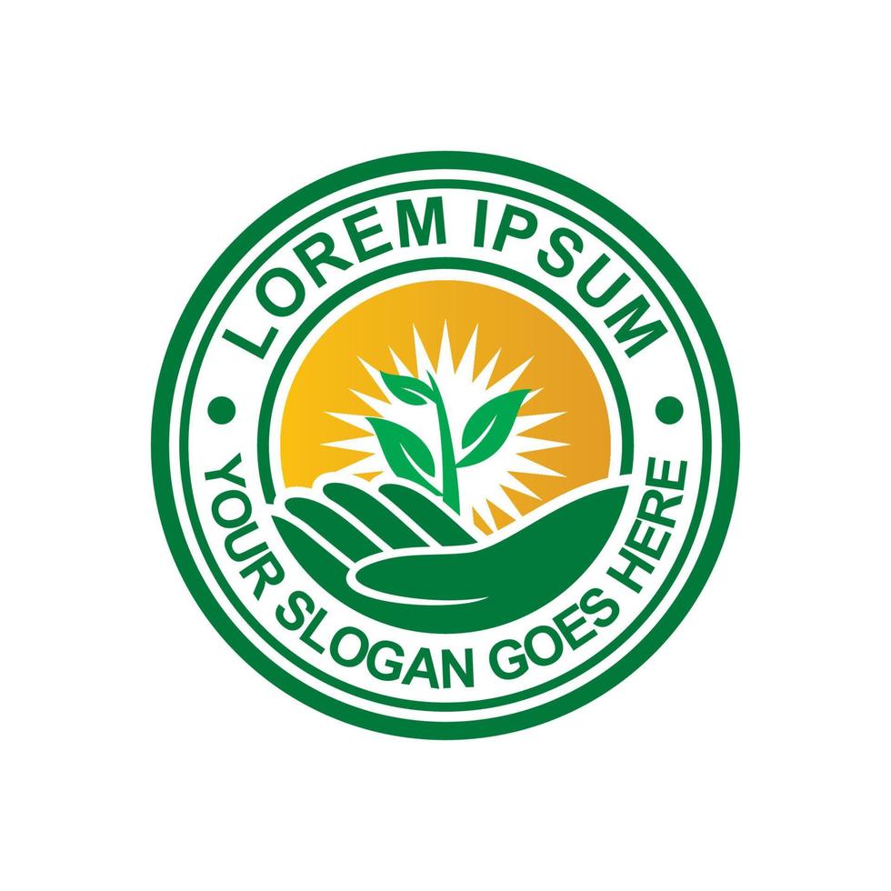 landbouw logo, natuurlijke logo vector
