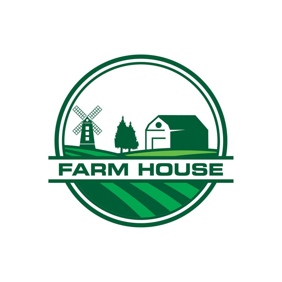 boerderij vector, landbouw logo vector