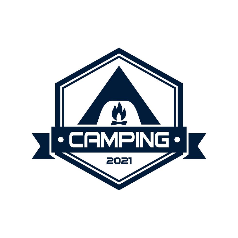 camping logo, avontuur logo vector