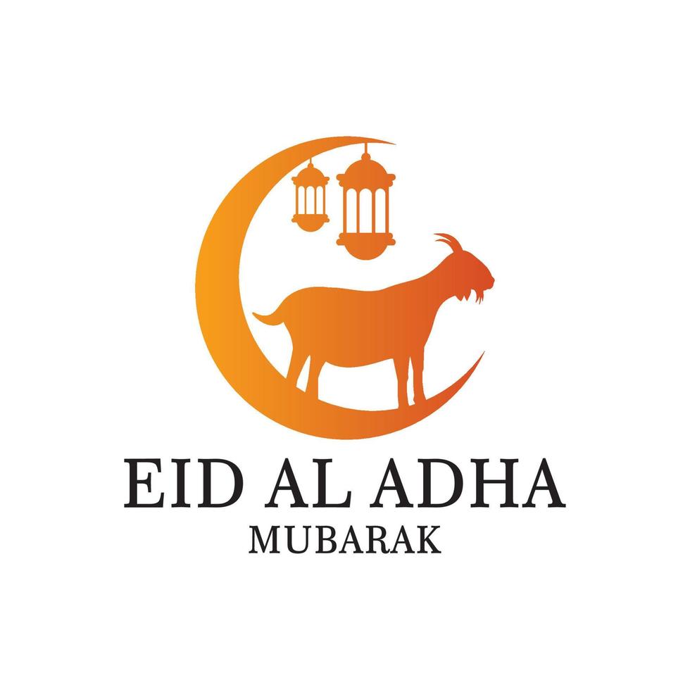 eid al adha-logo, islamitisch logo vector