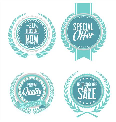 Retro vintage badges en labels-collectie vector