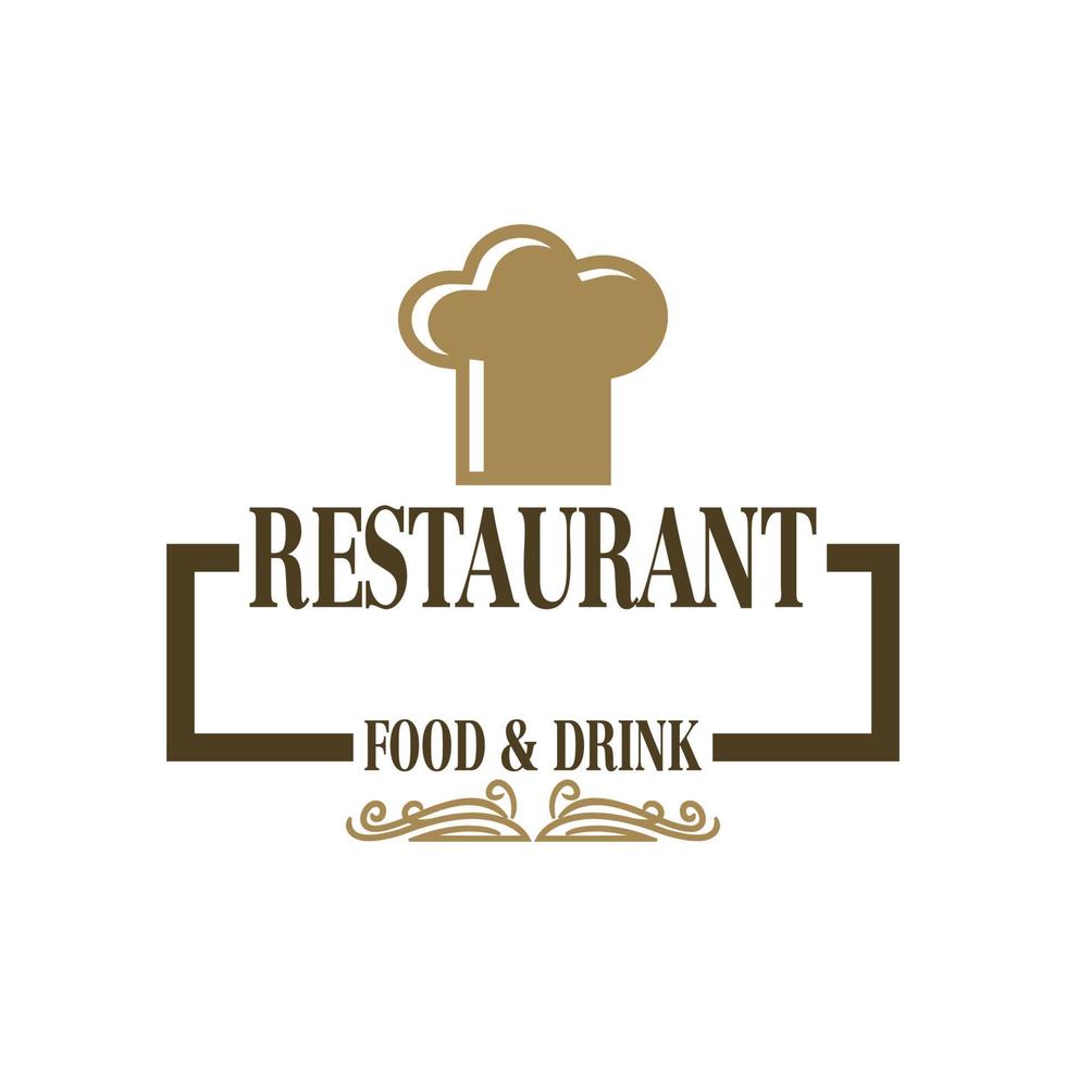 chef-kok vector, restaurant logo vector