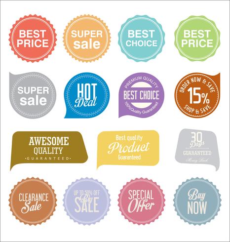 Moderne badges stickers en labels-collectie vector