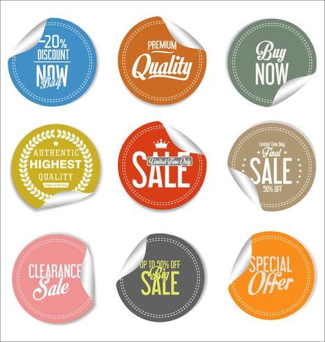 Moderne badges stickers en labels-collectie vector