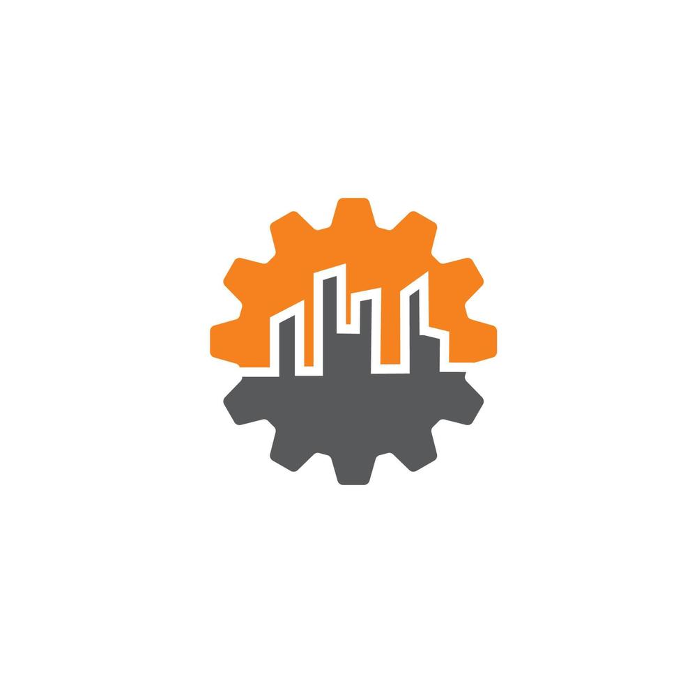 engineering logo, fabrieksindustrie logo; vector