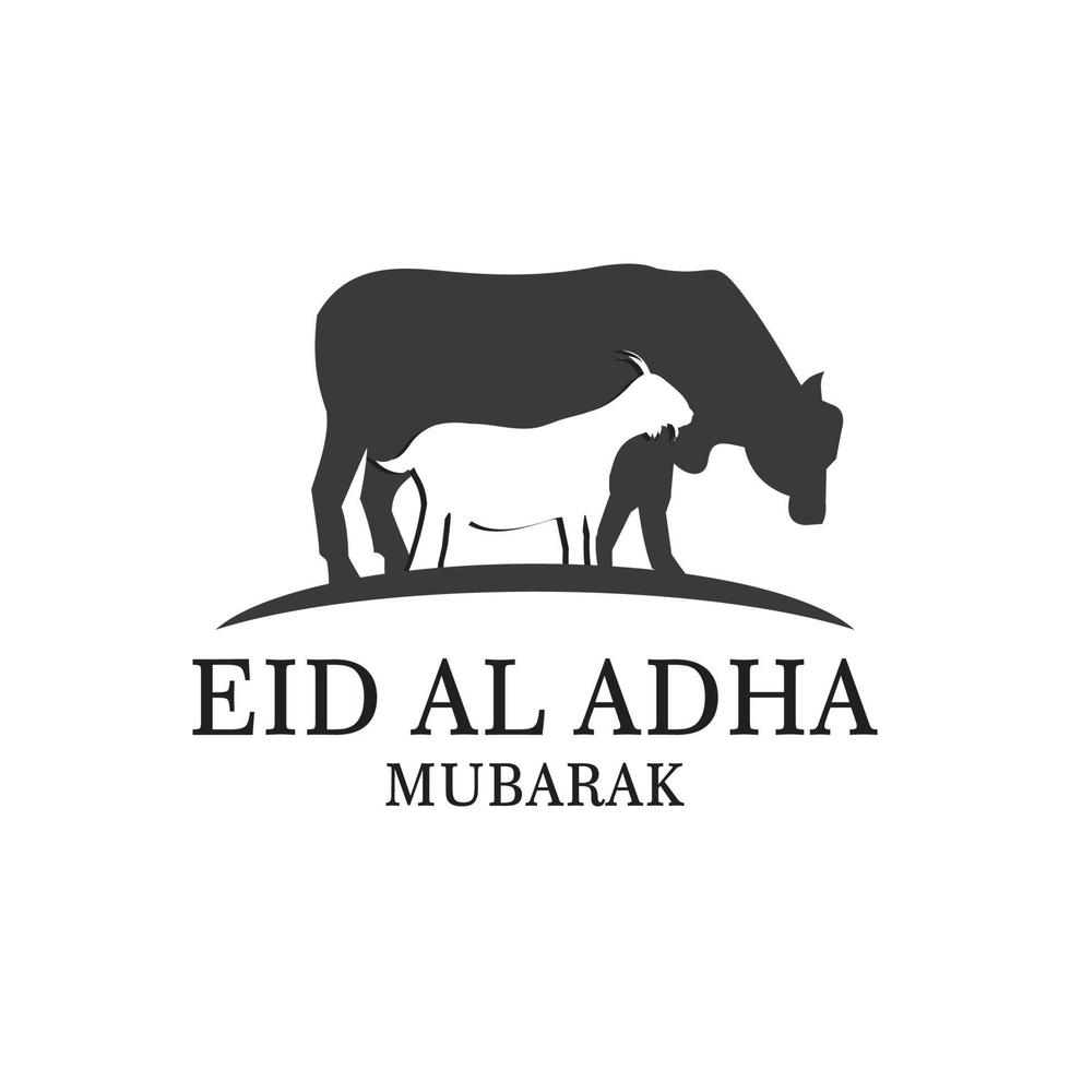 eid al adha-logo, islamitisch logo vector