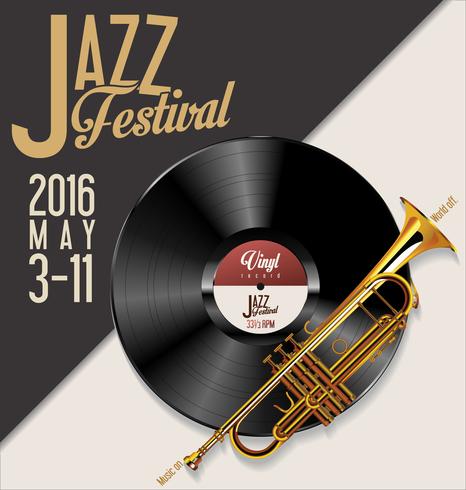 Jazz festival vectorillustratie vector