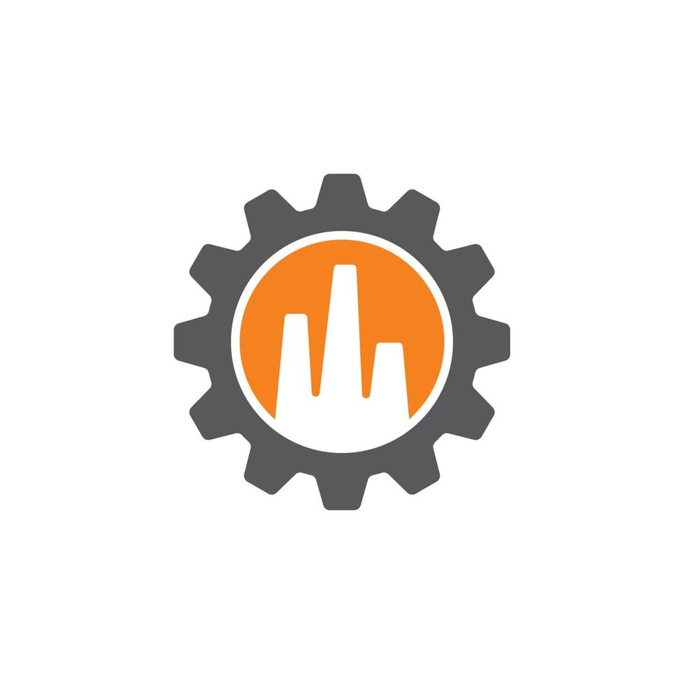 engineering logo, fabrieksindustrie logo; vector