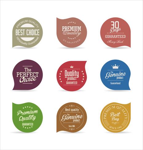 Moderne badges stickers en labels-collectie vector