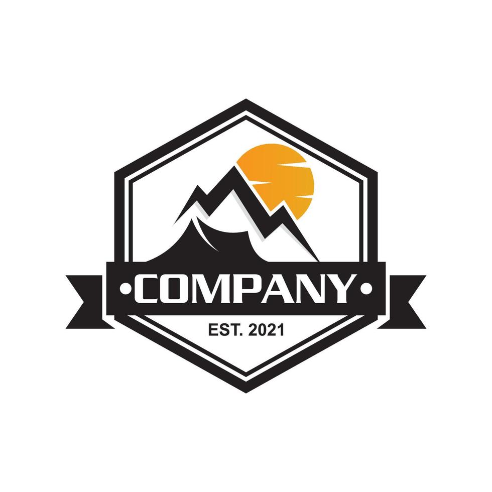 camping logo, avontuur logo vector