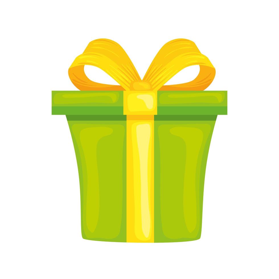 groene geschenkdoos vector