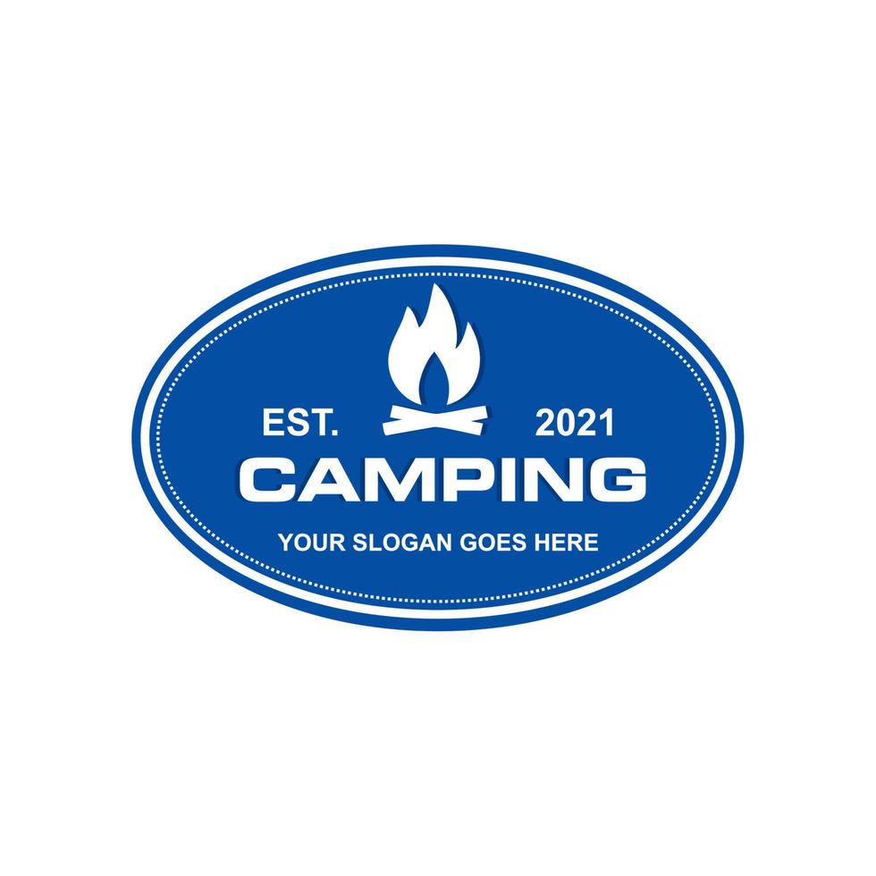 camping vector, avontuur logo vector