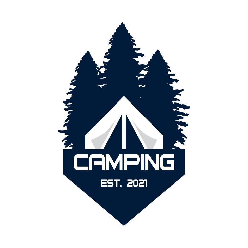 camping logo, avontuur logo vector