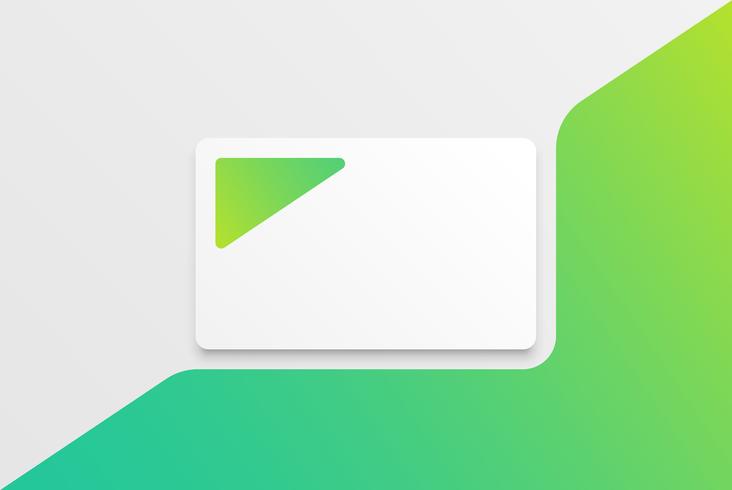 Kleurrijk modern wit kaartmalplaatje met kleurrijk ontwerp vector