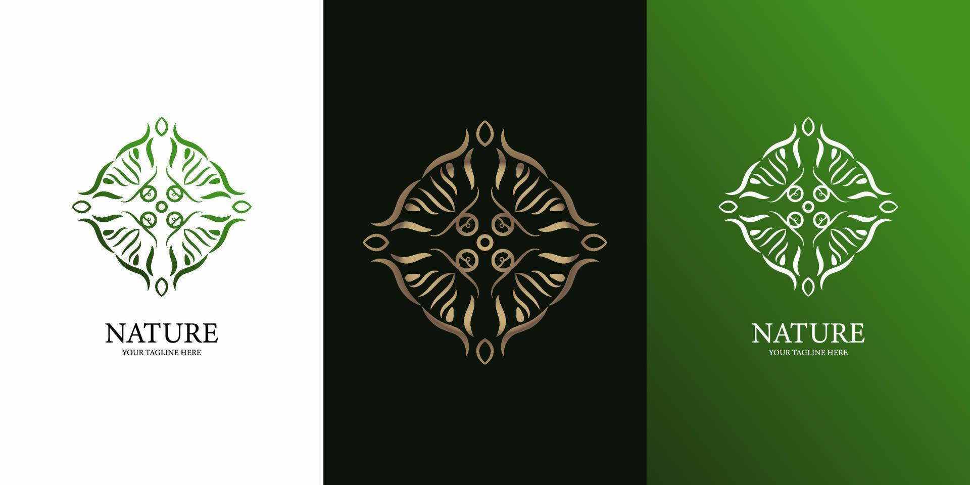 bloem, boetiek of ornament logo sjabloonontwerp. vector