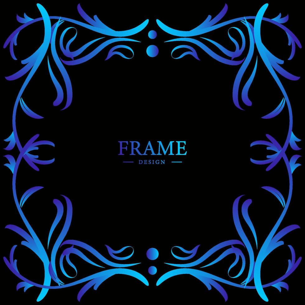 luxe sieraad of bloemen frame ontwerp achtergrond. vector