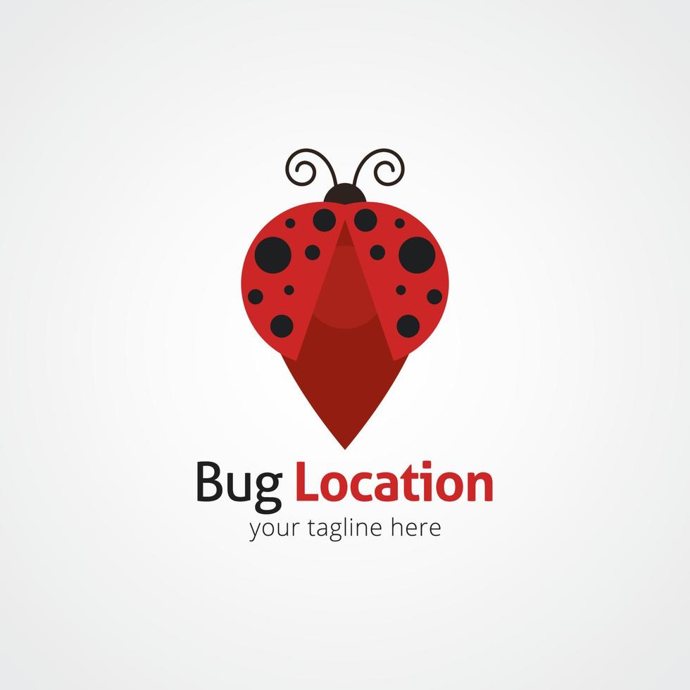 ontwerpsjabloon voor bug-logo. vector illustratie