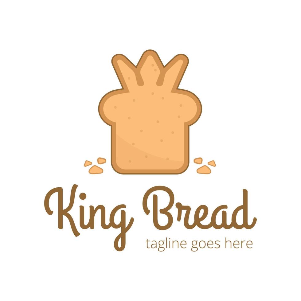 koning brood logo ontwerpsjabloon vector