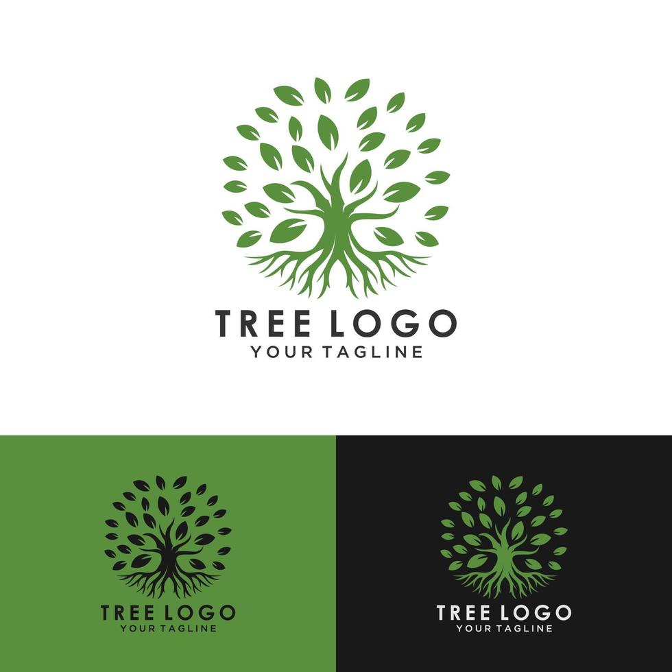 mobileroot van de boom logo afbeelding. vector silhouet van een boom, abstracte levendige boom logo ontwerp, wortel vector - levensboom logo ontwerp inspiratie geïsoleerd op een witte achtergrond.