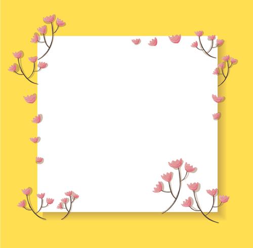 roze pastel bloem en achtergrond vector illustratie
