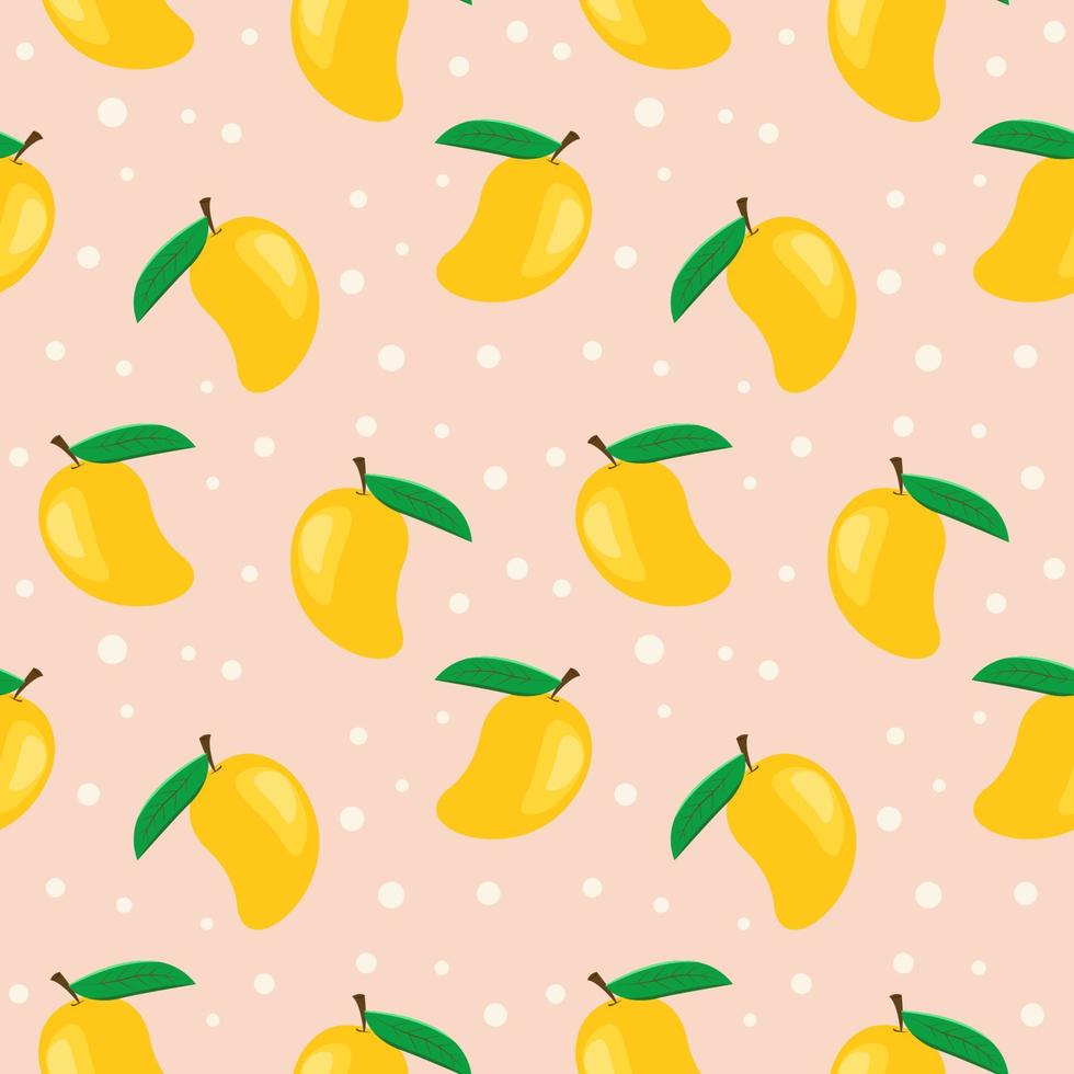 mango naadloze patroon achtergrond. vector illustratie