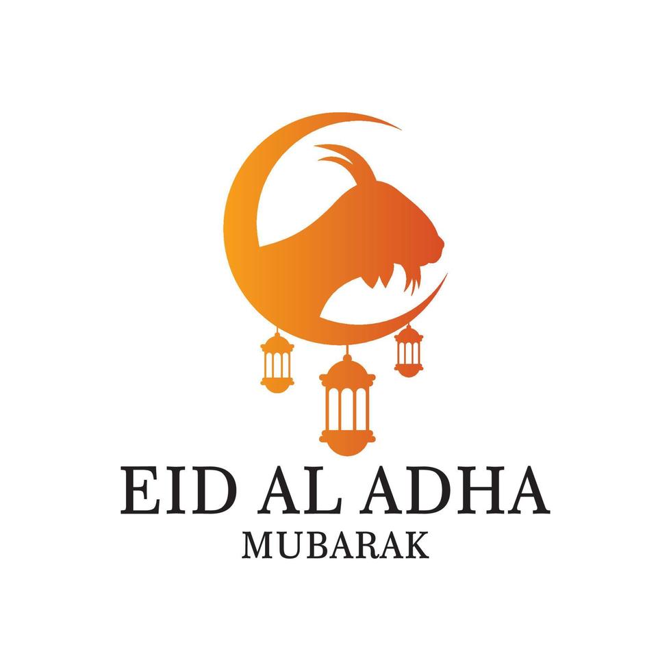 eid al adha-logo, islamitisch logo vector