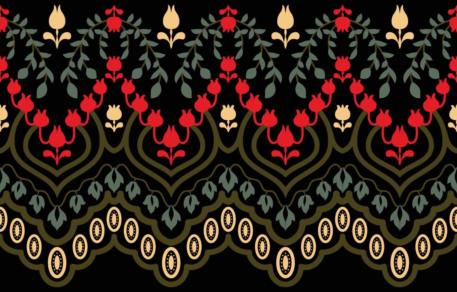 geometrisch etnisch patroon naadloos ontwerp voor achtergrond of behang. vector