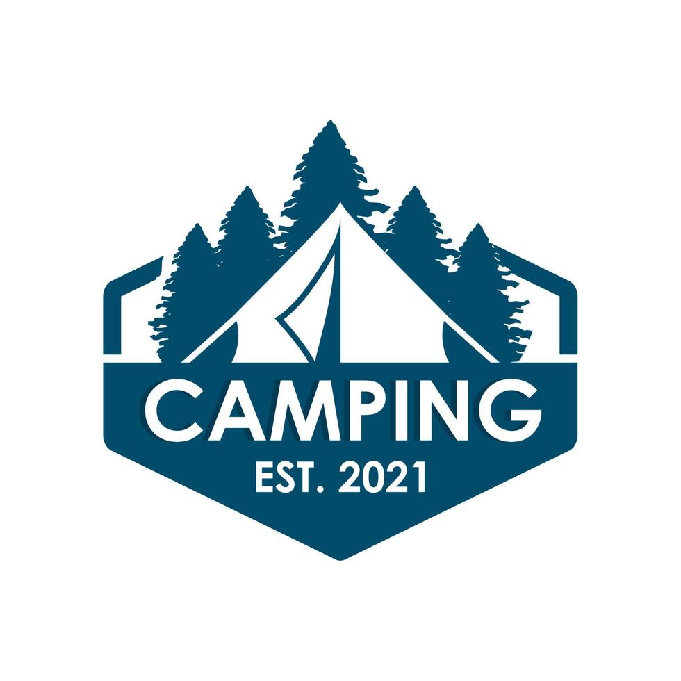 camping vector, avontuur logo vector