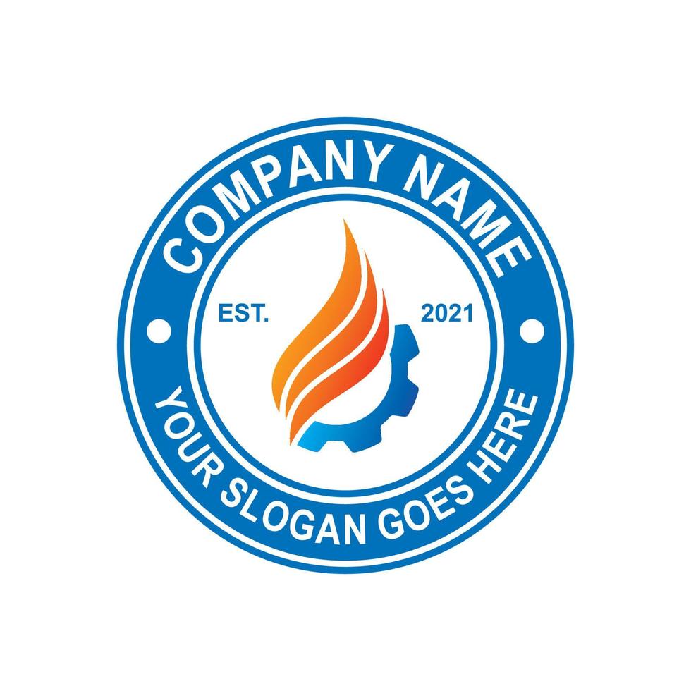 gas- en olie-logo, industrie-logo; vector