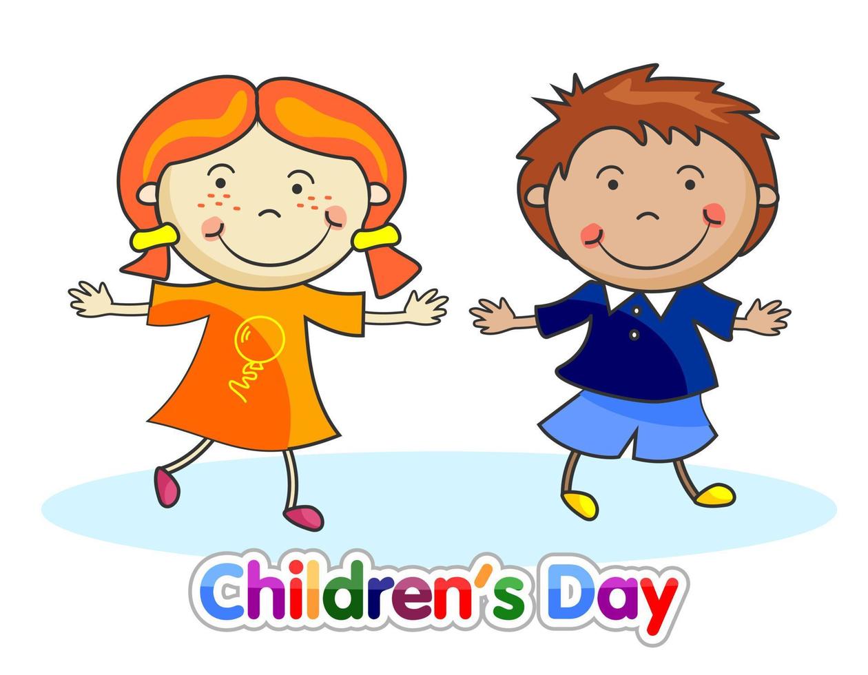 wereld kinderdag illustratie vector