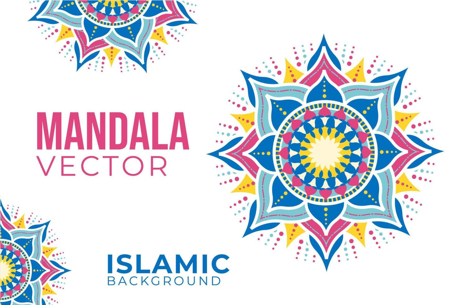 mandala islamitische achtergrond vector