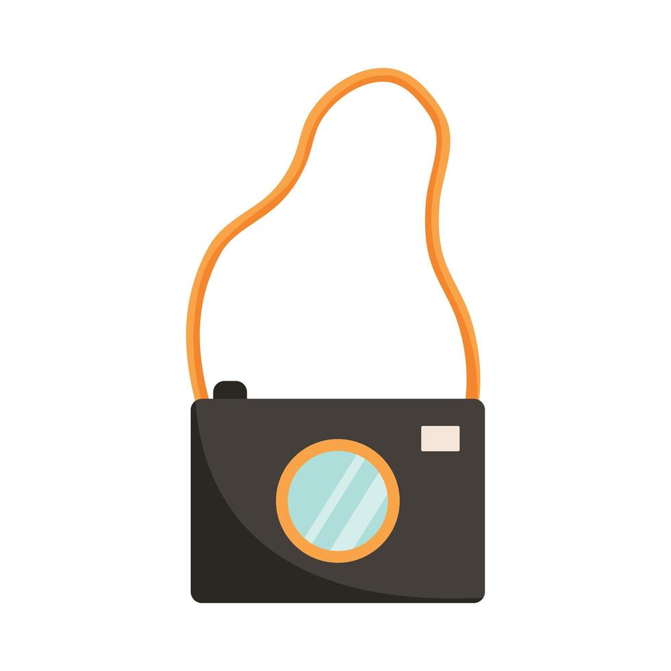 vectorillustratie van camera in cartoon platte retro stijl. vector