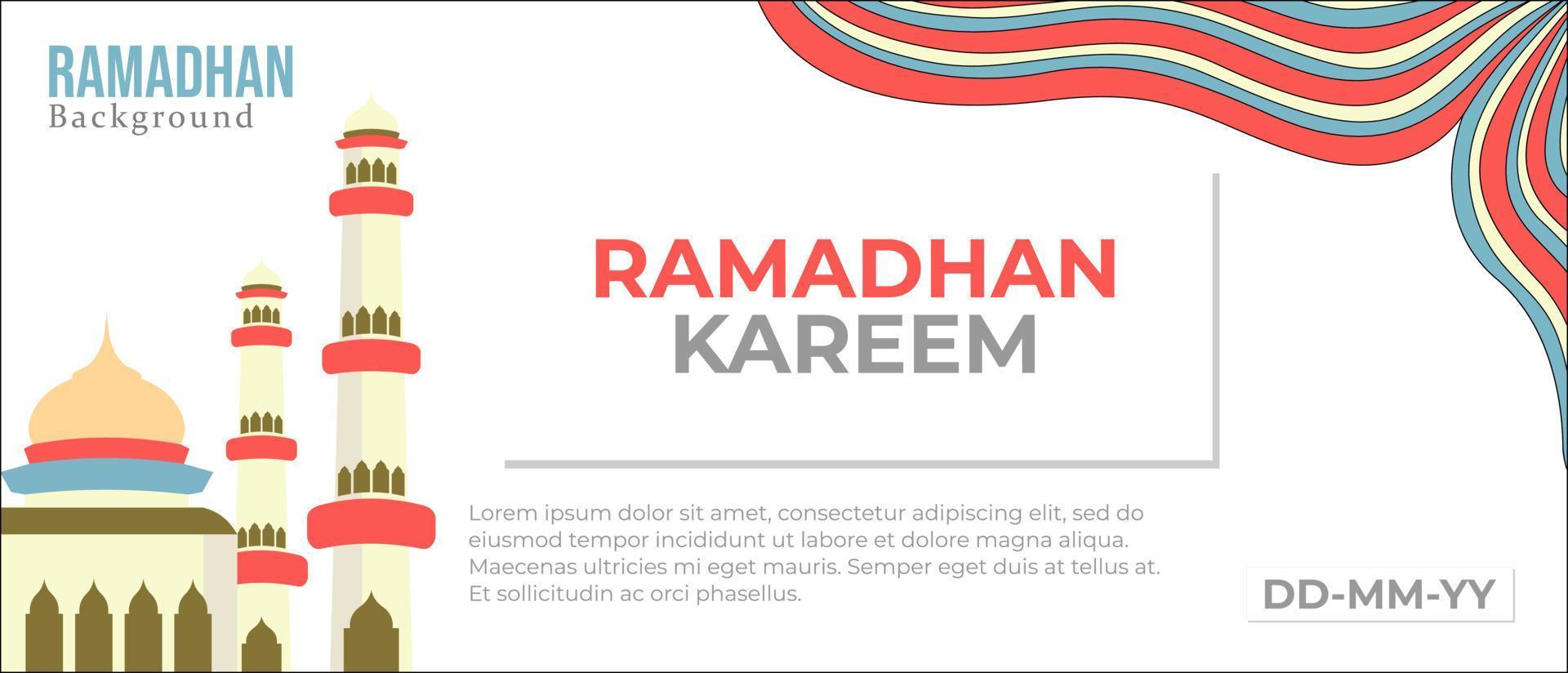 ramadhan islamitische achtergrond vector