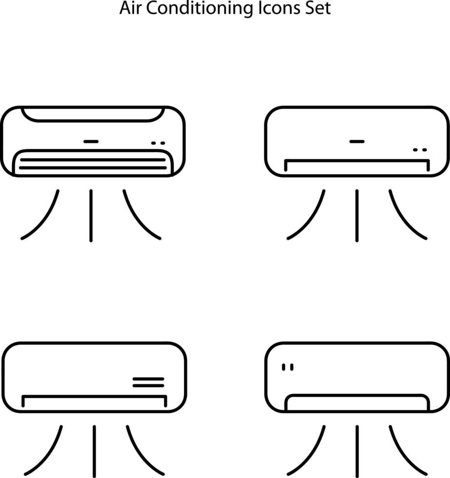 airconditioning pictogram geïsoleerd op een witte achtergrond. airconditioning pictogram dunne lijn overzicht lineaire airconditioning symbool voor logo, web, app, ui. airconditioning pictogram eenvoudig teken. vector